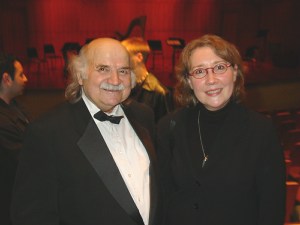 Dinos Constantinides with Kate after the World Premiere of Primordial Progressions