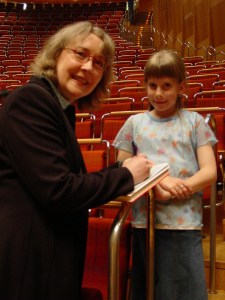 Signing autographs at the Cologne Philharmonie