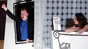 James Proctor tries to impress Hazel Neigbour in Porcelain & Pink